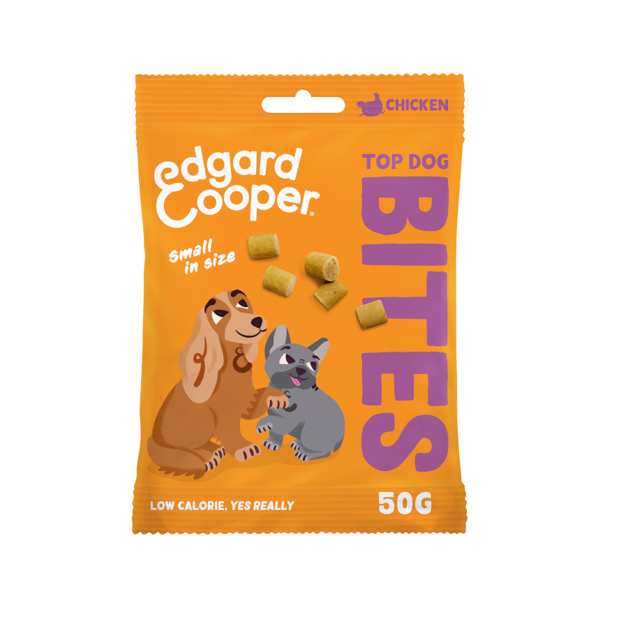 6 bolsitas x 50 g Edgard & Cooper Bocaditos Mini de Pollo para perros ¡Pack ahorro!