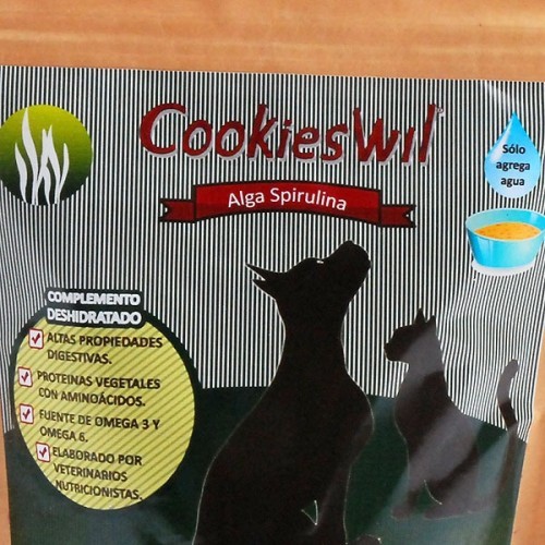 Planeta fertilizante Huracán Suplemento alga espirulina perros y gatos Cookieswil