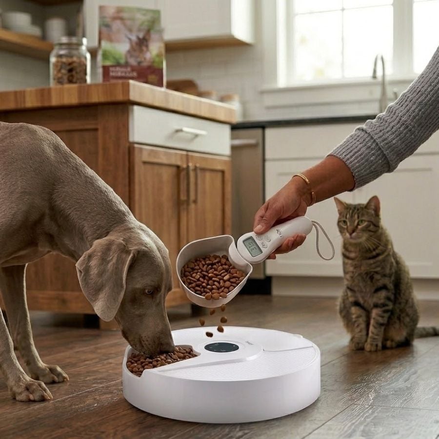 Leeby Cuchara Digital Medidor de Comidas para perros y gatos