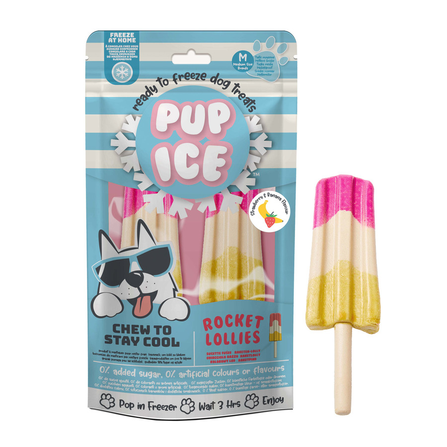 PUP ICE ROCKET FRESA&PLATANO 2 uds 90gr (12)