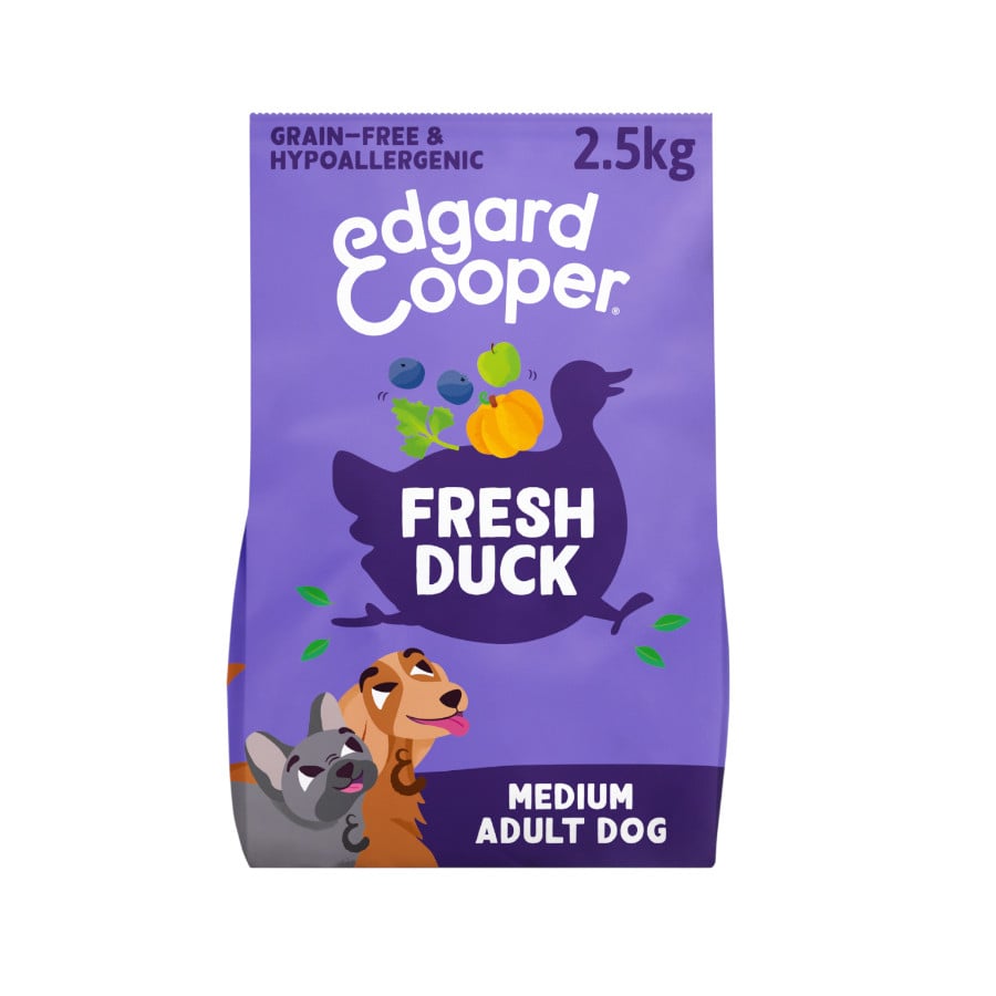 , Edgard & Cooper Pienso Pato para perros adultos medianos