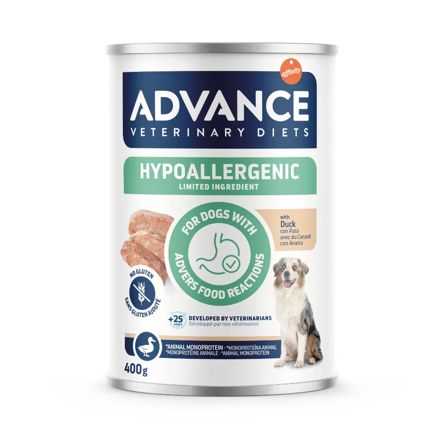 Advance Veterinary Diets Hypoallergenic Pato Limited Ingredient Comida Húmeda para perros