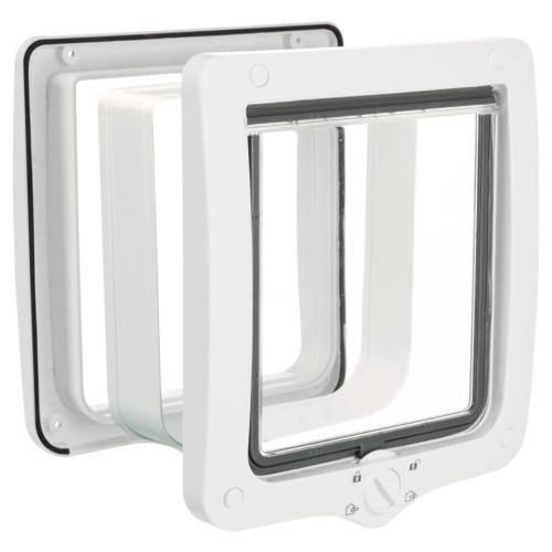 Puerta gatera para el hogar para gatos color Blanco