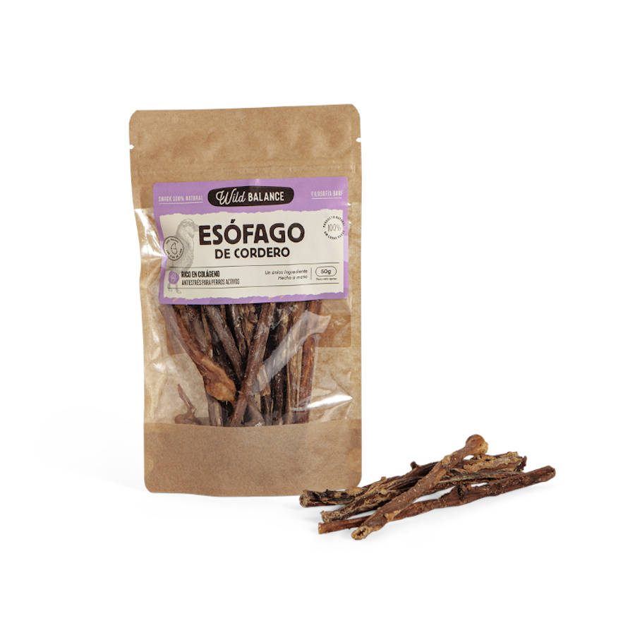 50 g Wild Balance Esófago de Cordero para perros