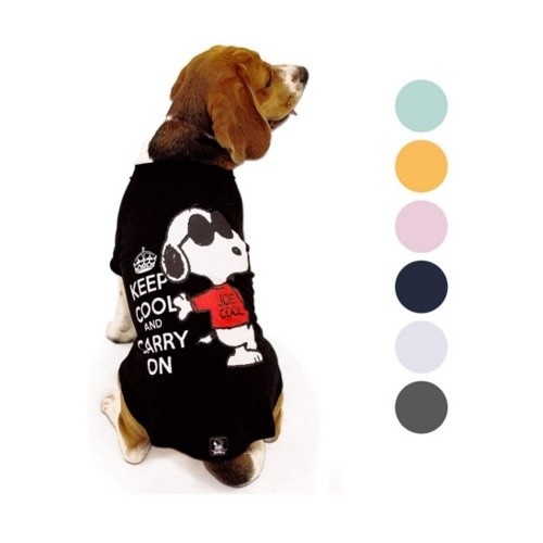 Zooz pets snoopy camiseta negra para perros, , large image number null