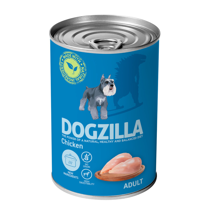 800 g Dogzilla Pollo Grain Free lata para perros
