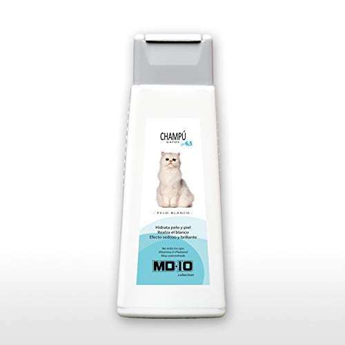 Champú para Gatos de Pelo Blanco – 300 ml – MD10 Collection