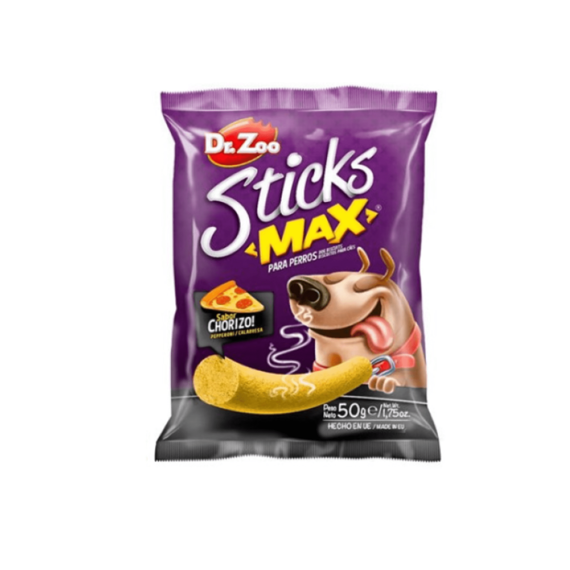 12 bolsitas x 50 g Dr. Zoo Sticks Chorizo Para Perros