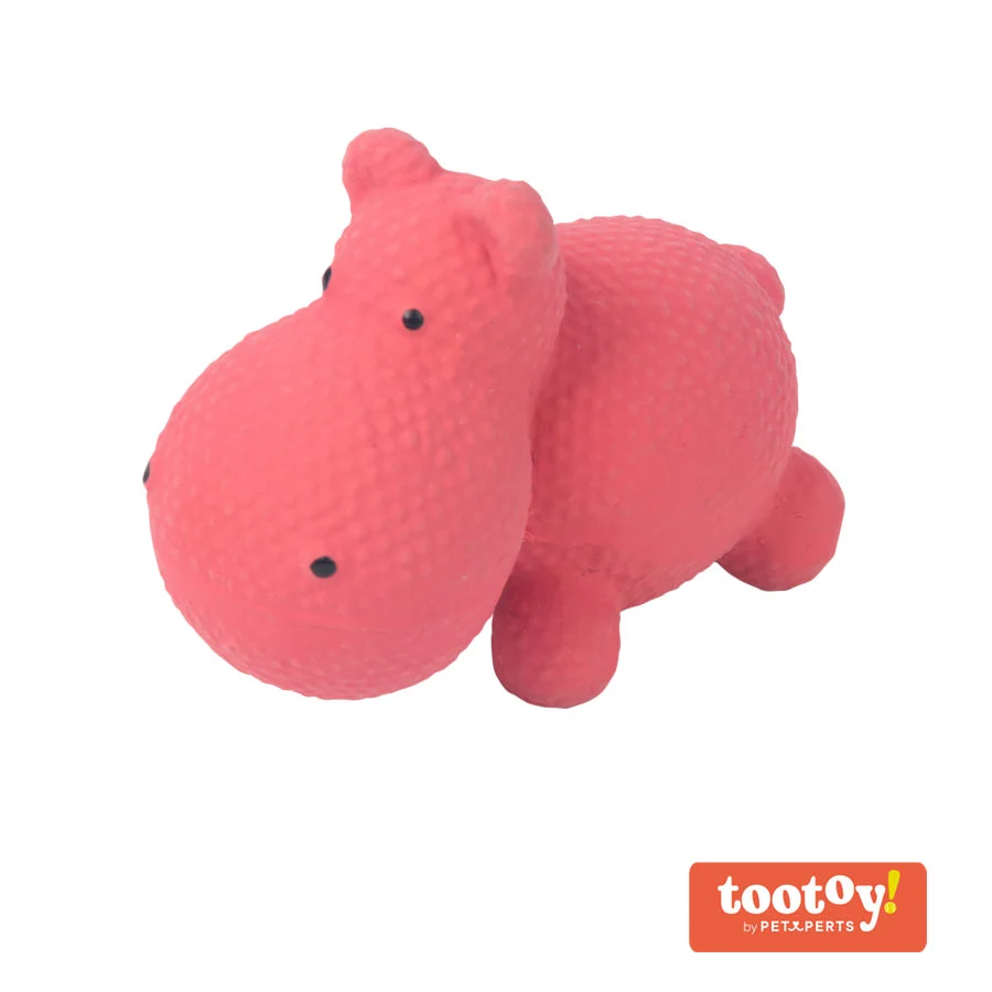 Tootoy! Puppy Mini Hippo Toy mordedor para cachorros