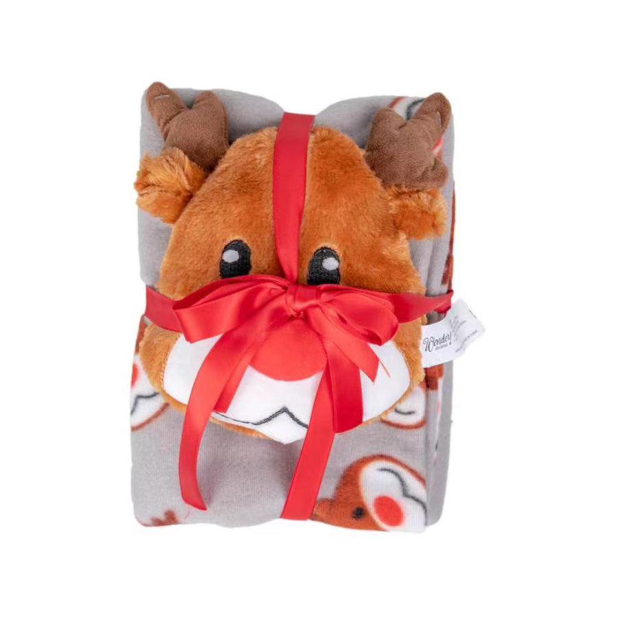 1 ud. Wonder Christmas Festive Gift Pack Peluche y Manta para perros