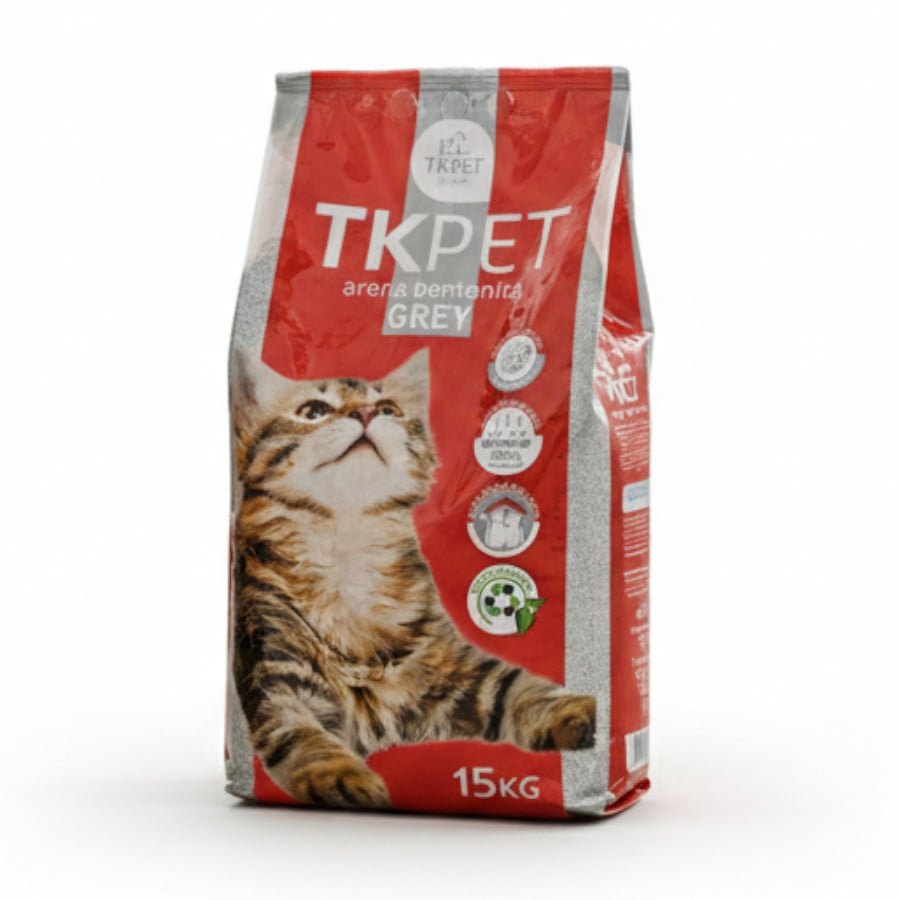 TK-Pet Arena Aglomerante Grey de Bentonita para gatos