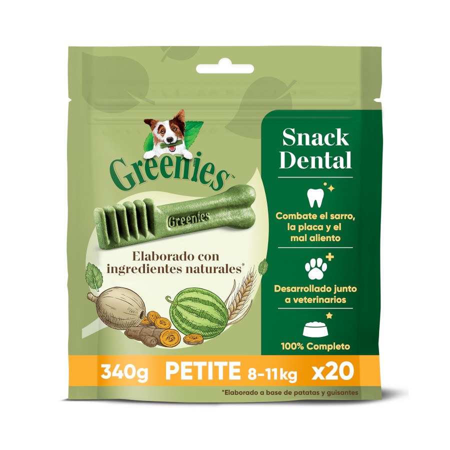 Greenies Petite Snacks Dentales Naturales para perros pequeños