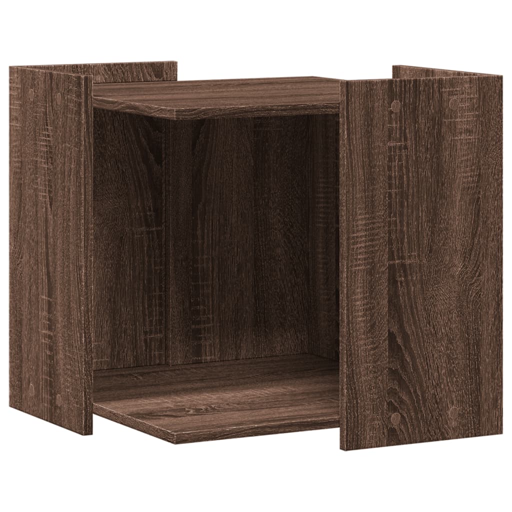 vidaXL Mueble cama para gatos madera marrón roble