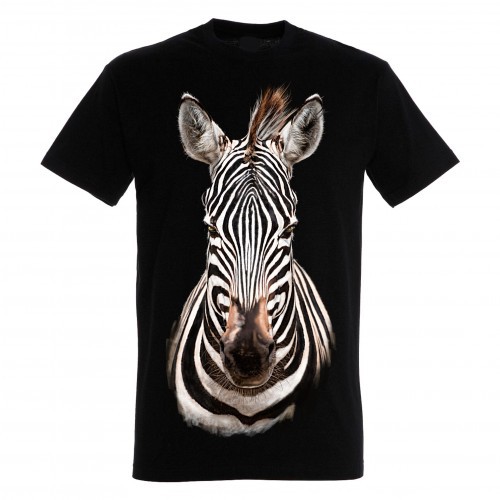 Camiseta Cebra Frontal color Negro, , large image number null