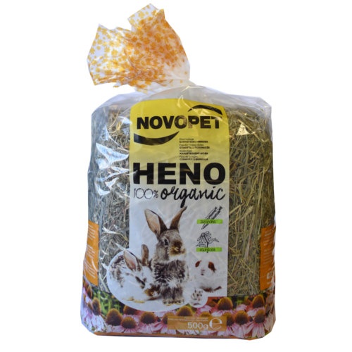 Novopet heno para conejos con zanahoria image number null