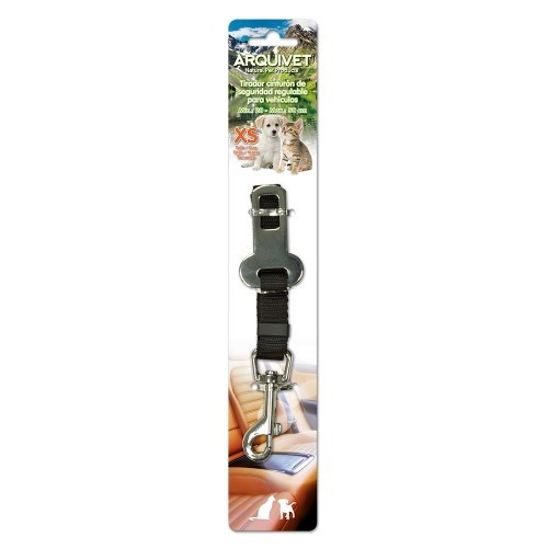 Tirador cinturón de seguridad para perros color Negro
