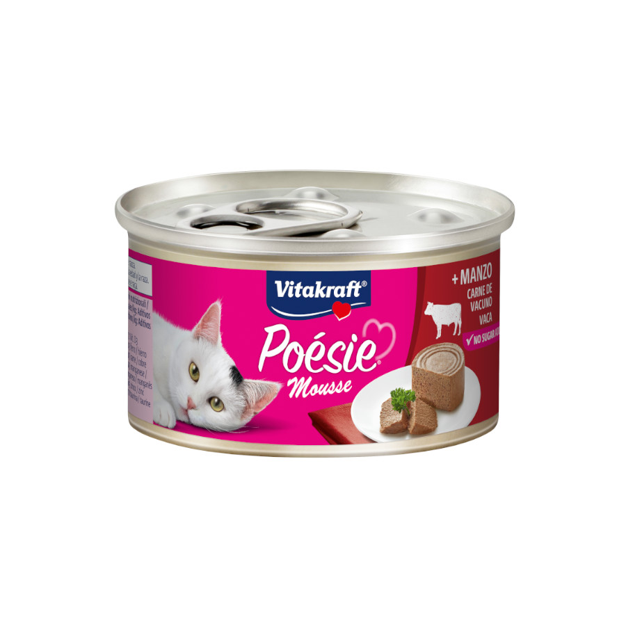 85 g Vitakraft Poésie Mousse de ternera lata para gatos
