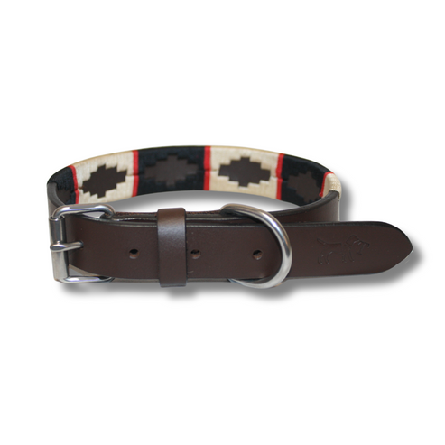 La Casa de Turrón – Collar de cuero para perro modelo Bariloche – Elegante y Duradero