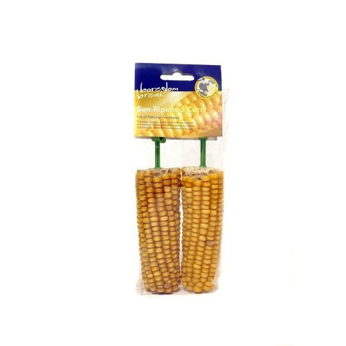 Pack de 2 mazorcas de maíz como snacks para pájaros sabor Natural, , large image number null