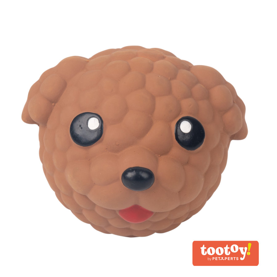Tootoy! Chew Poodle mordedor de látex con sonido para perros