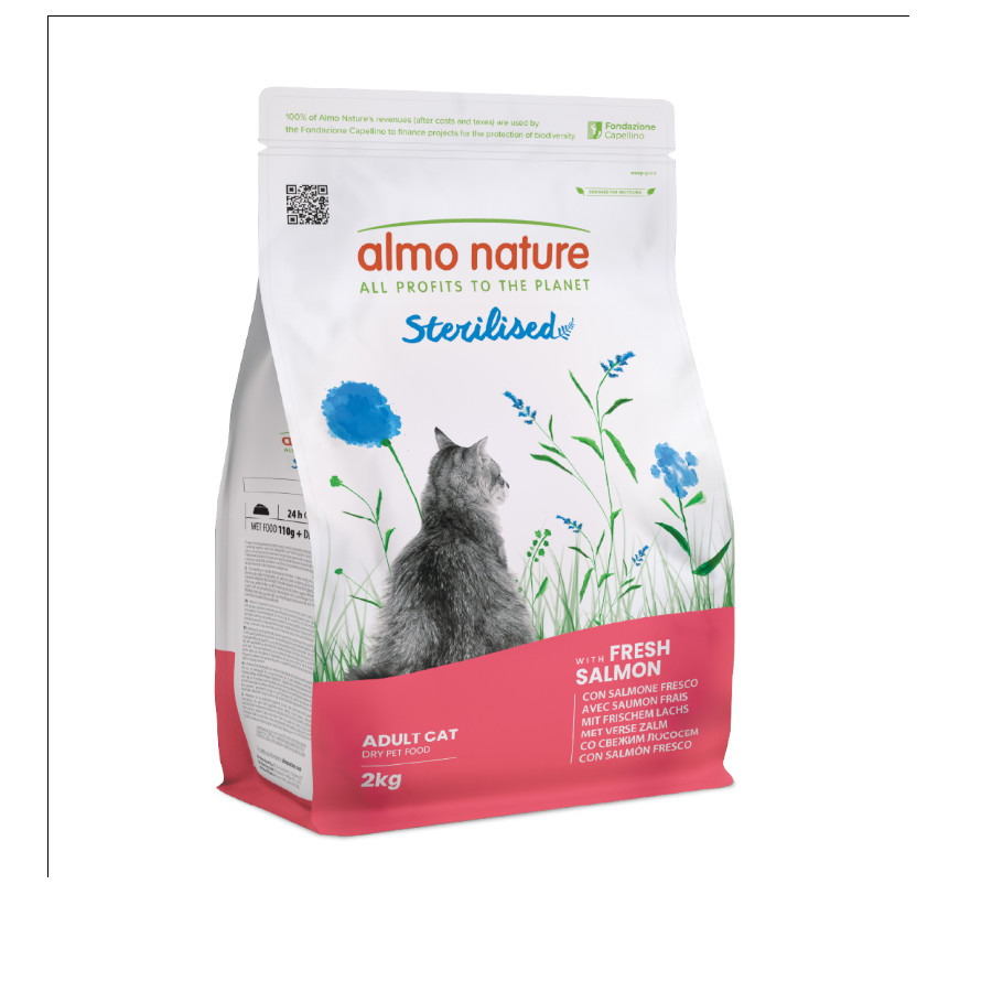 2 kg Almo Nature Sterilised de Salmon pienso para gatos