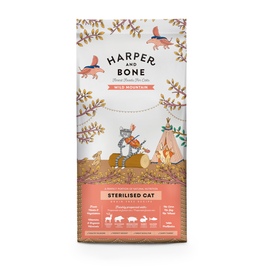 5 kg Harper & Bone Wild Mountain Pienso Carne y Pescado Esterilizado para gatos