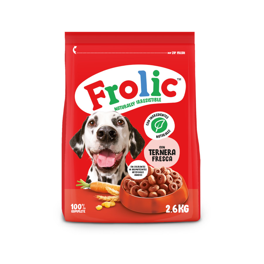 Frolic Pienso Semihúmedo para Perros Adultos Sabor Ternera