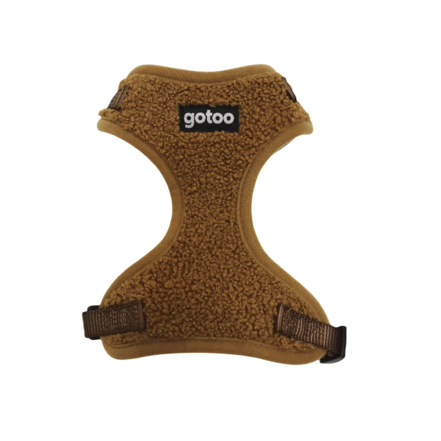 Gotoo Arnés ajustable teddy marrón para perros