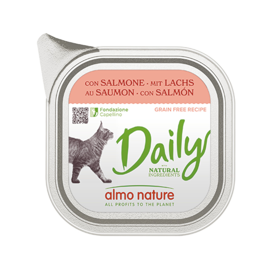 100 g Almo Nature Daily Grain Free Salmón para gatos