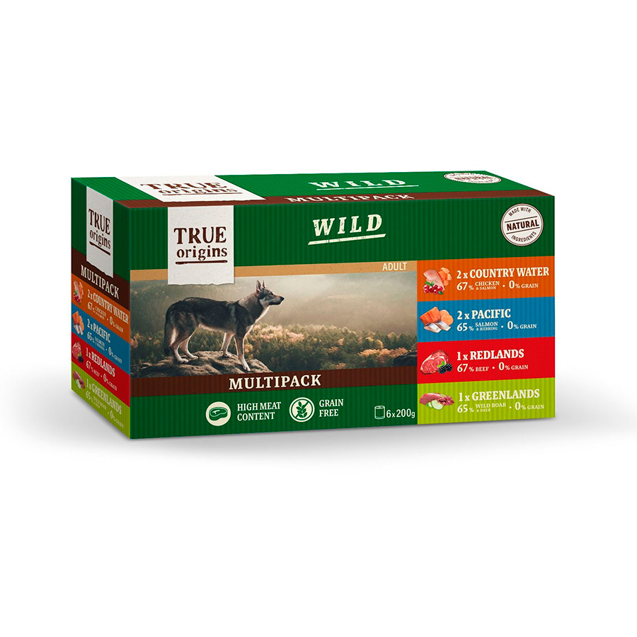 24 latas x 200 g True Origins Wild lata para perros ¡Pack ahorro!
