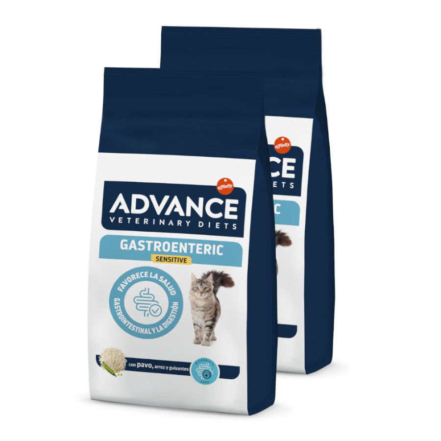 2 x 1.5 kg Advance Veterinary Diets Gastroenteric Sensitive pienso para gatos ¡Pack ahorro!