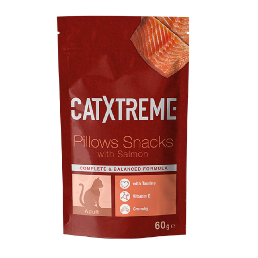 2 bolsitas x 60 g Catxtreme Bocaditos Salmón para gatos ¡Pack ahorro!