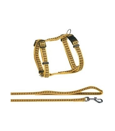 Flamingo Bright arnés con correa para gatos