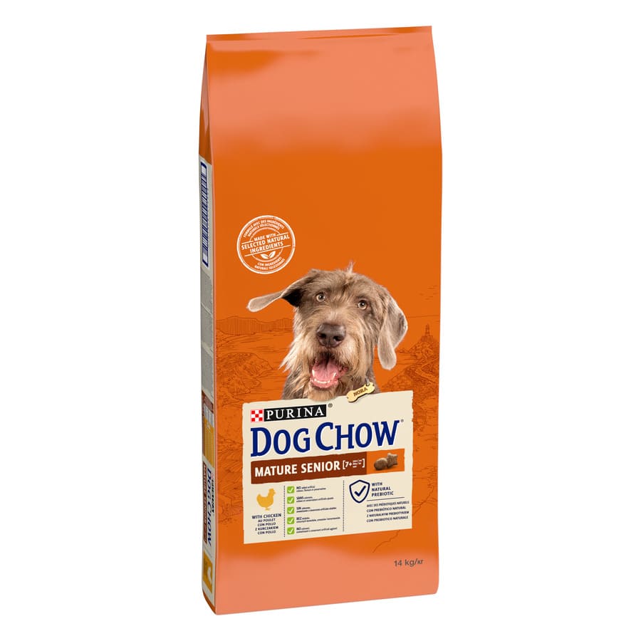 Dog Chow Senior Pollo pienso para perros, , large image number null