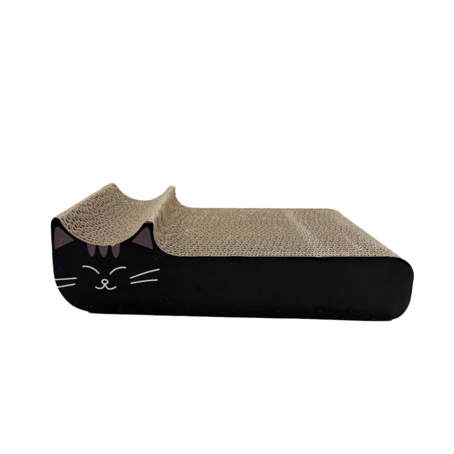 Leeby Kira tabla rascador de cartón negro para gatos