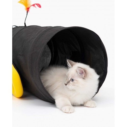 Túnel en forma de cañón Play Piratas para gatos color Negro, , large image number null