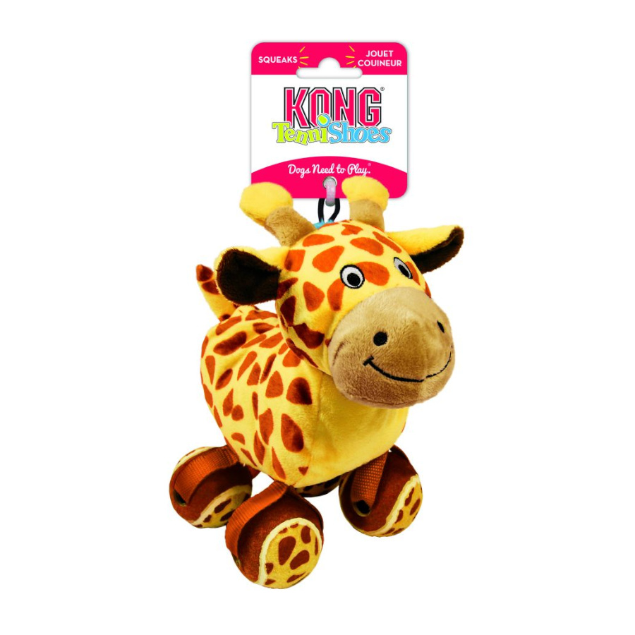 Kong Tennishoes Jirafa de peluche para perros