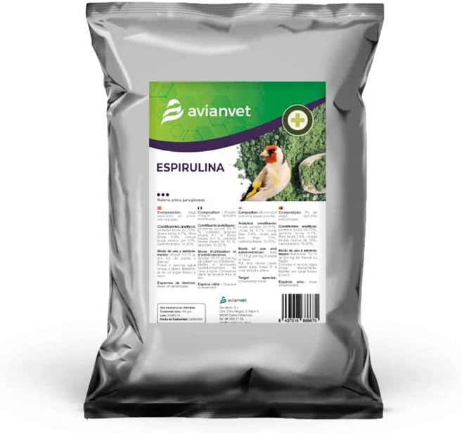 Avianvet Espirulina Alga en Polvo Suplemento para aves (200 g)