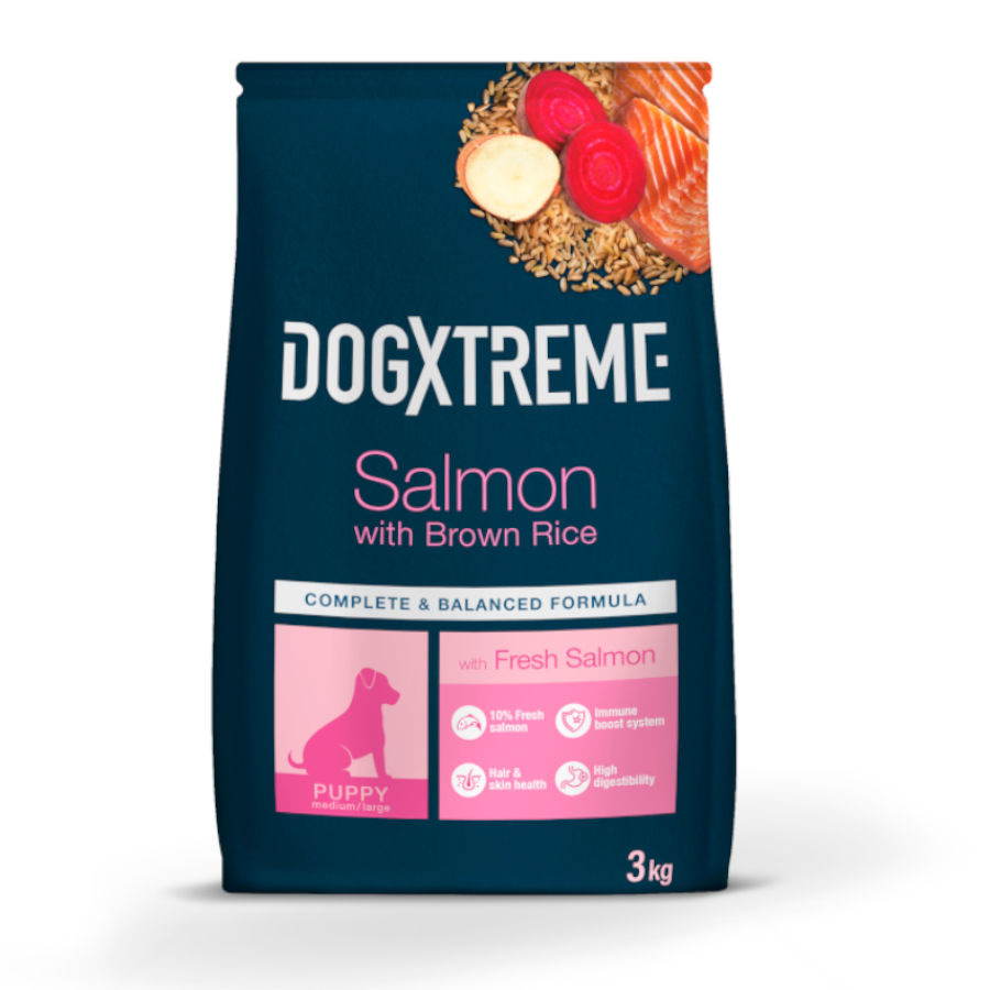 Dogxtreme Puppy Salmón pienso, , large image number null