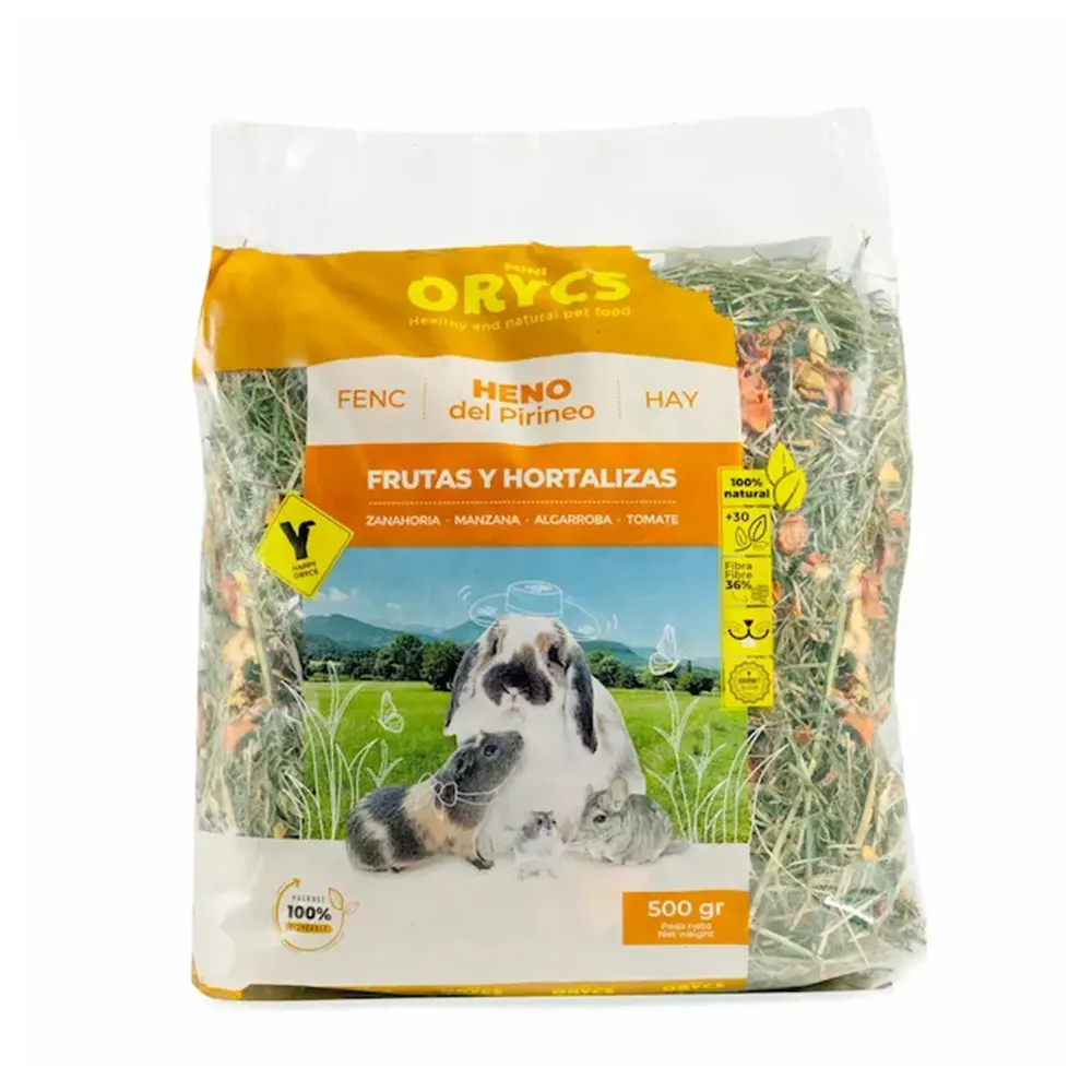 Heno con Frutas y Hortalizas ORYCS Heno del Pirineo 500 g