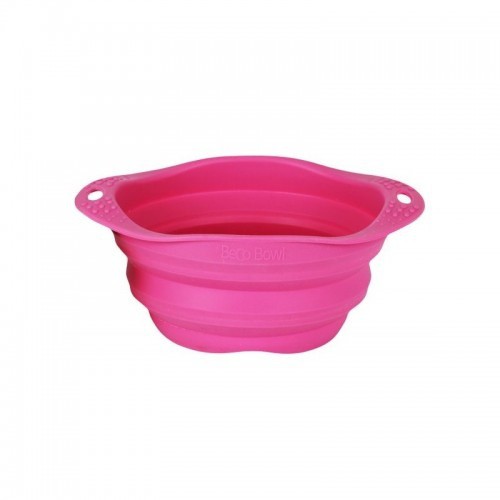 Comedero plegable Beco Travel Bowl para perros color Rosa, , large image number null