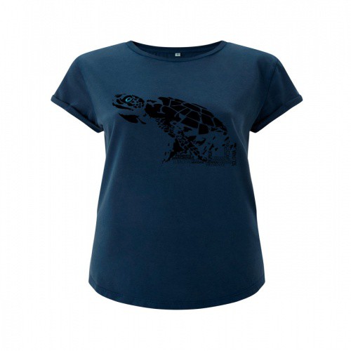 Camiseta tortuga mujer color Azul, , large image number null
