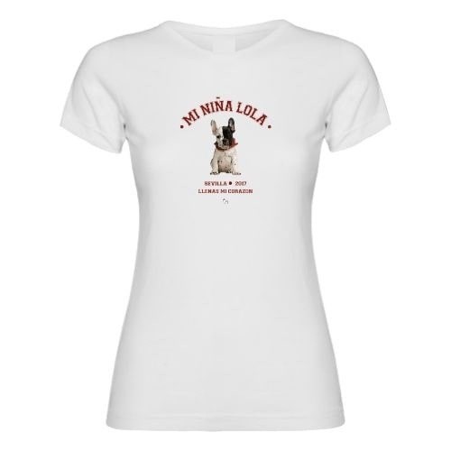 Camiseta para chica universidad personalizable color Blanco, , large image number null