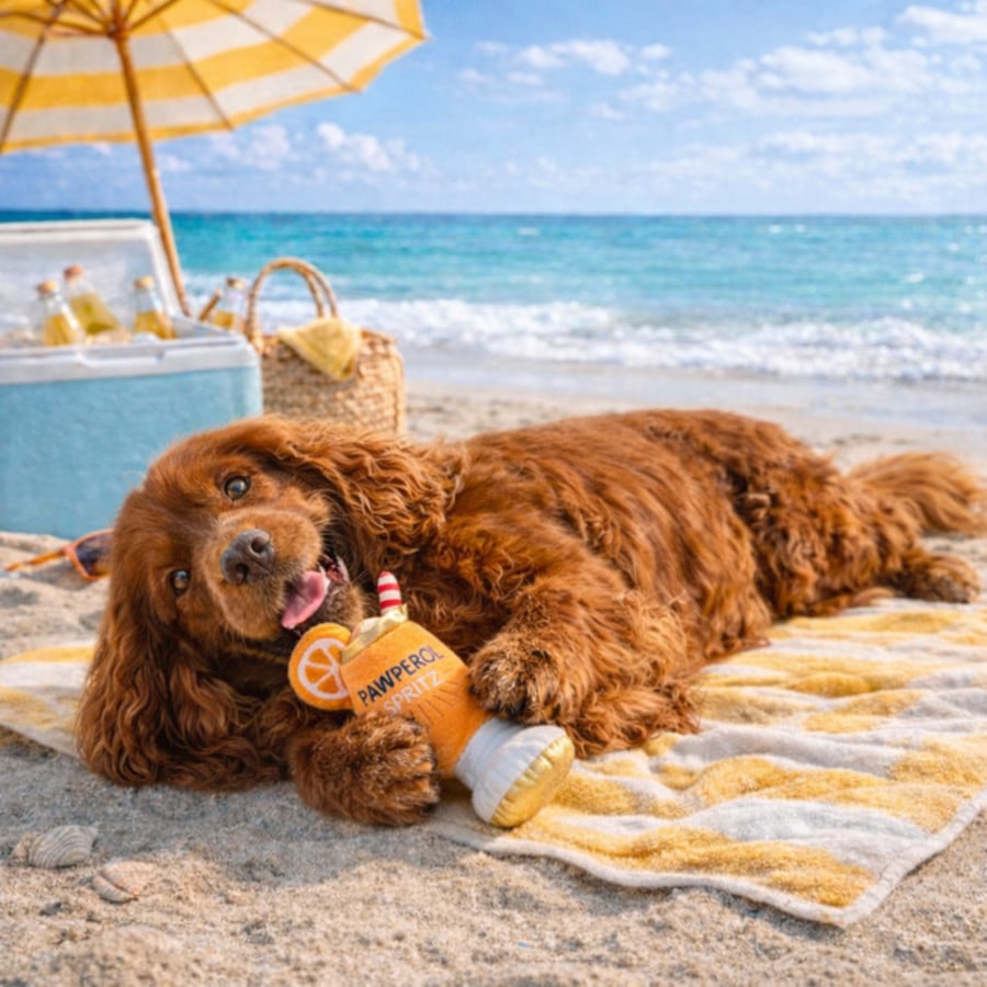 Summer Vibes Pawperol Spritz Peluche Juguete para perros
