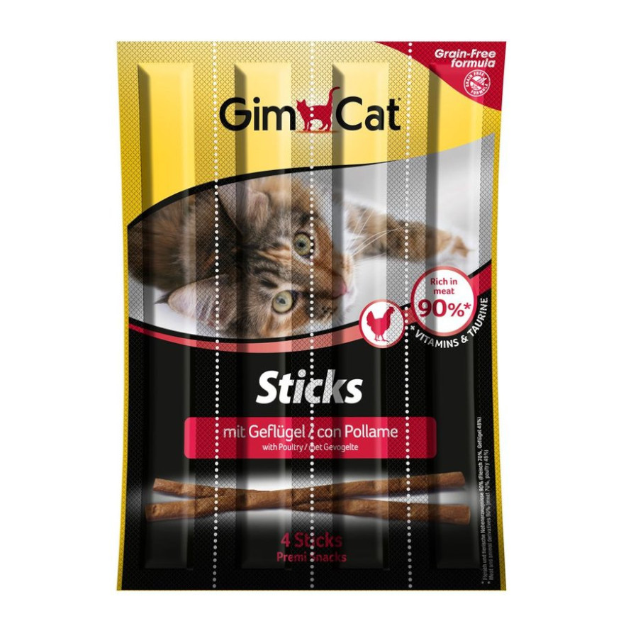 6 kg GimCat Palitos de Pollo e Hígado para gatos