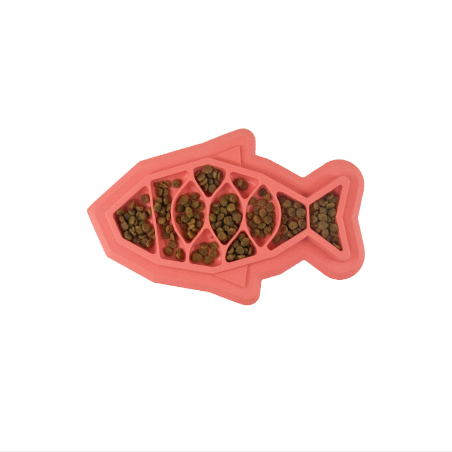Outward Hound Catstages Fishie Fun Pez de Juguete Dispensador de Comida para gatos