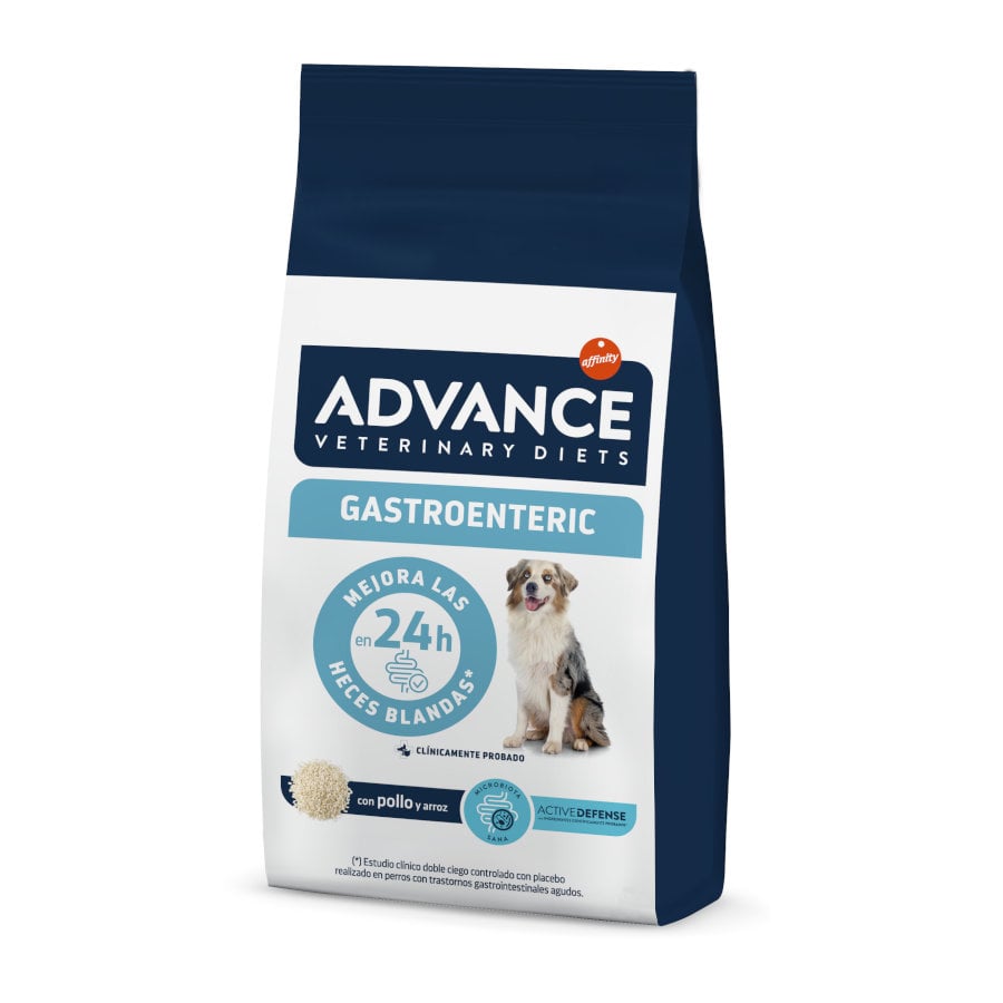 Advance Veterinary Diets – Pienso para perros cachorros y adultos medianos y grandes Advance Gastro Intestinal Dietas Veterinarias. 12 Kg