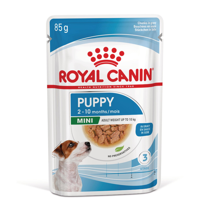 85 g Royal Canin Mini Puppy sobre en salsa
