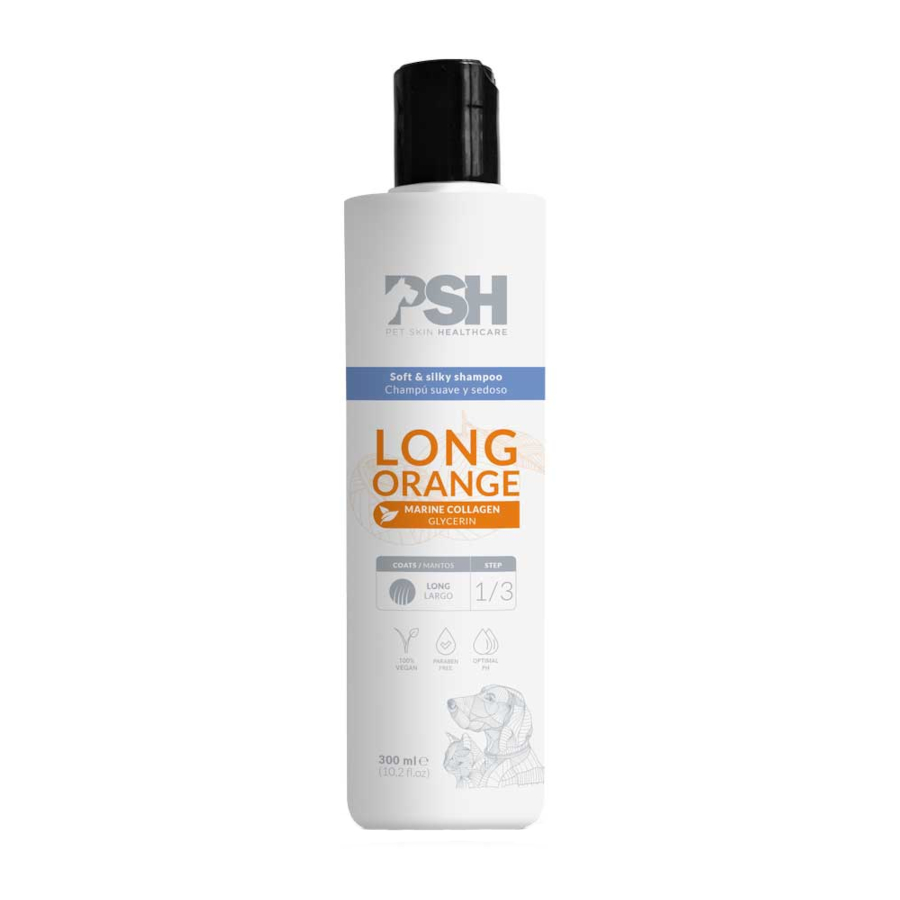 PSH Champú LonOrange de Pelo Largo para perros y gatos