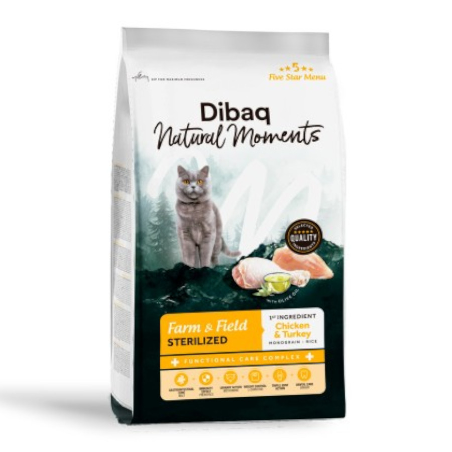 Imagen de Dibaq Natural Moments 5 Star Esterilizado Pollo y Pavo